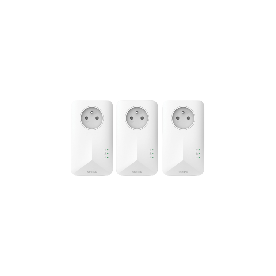 23351-Strong Powerline 1000 1000 Mbit/s Ethernet Blanco 3 pieza(s)