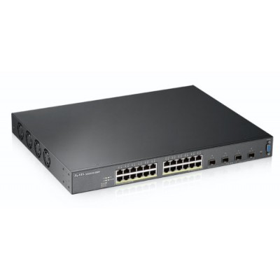 Zyxel XGS2210 28HP Gestionado L2 Gigabit Ethernet 10 100 1000 Energia sobre Ethernet PoE 1U Negro