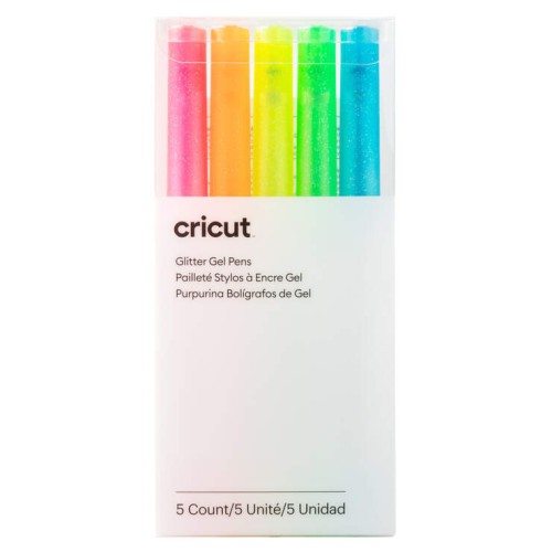 23595-Cricut 2009961 boligrafo de gel Boligrafo de gel con tapa Azul, Verde, Naranja, Rosa, Amarillo 5 pieza(s)