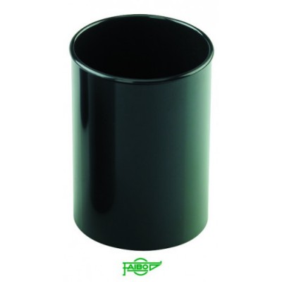 CUBILETE DE PLASTICO 78 MM DIAMETRO X 100 MM ALTO OPACO NEGRO FAIBO 205 02