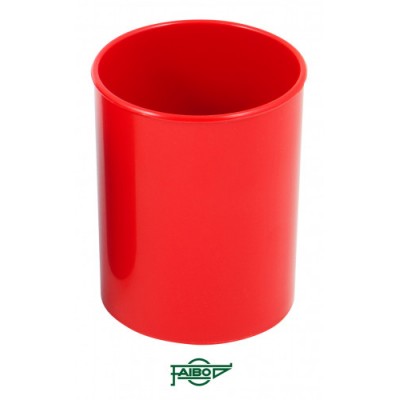 CUBILETE DE PLASTICO 78 MM DIAMETRO X 100 MM ALTO OPACO ROJO FAIBO 205 03