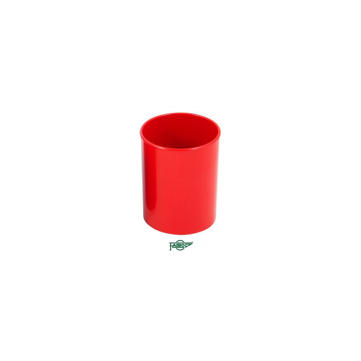 CUBILETE DE PLASTICO 78 MM DIAMETRO X 100 MM ALTO OPACO ROJO FAIBO 205 03