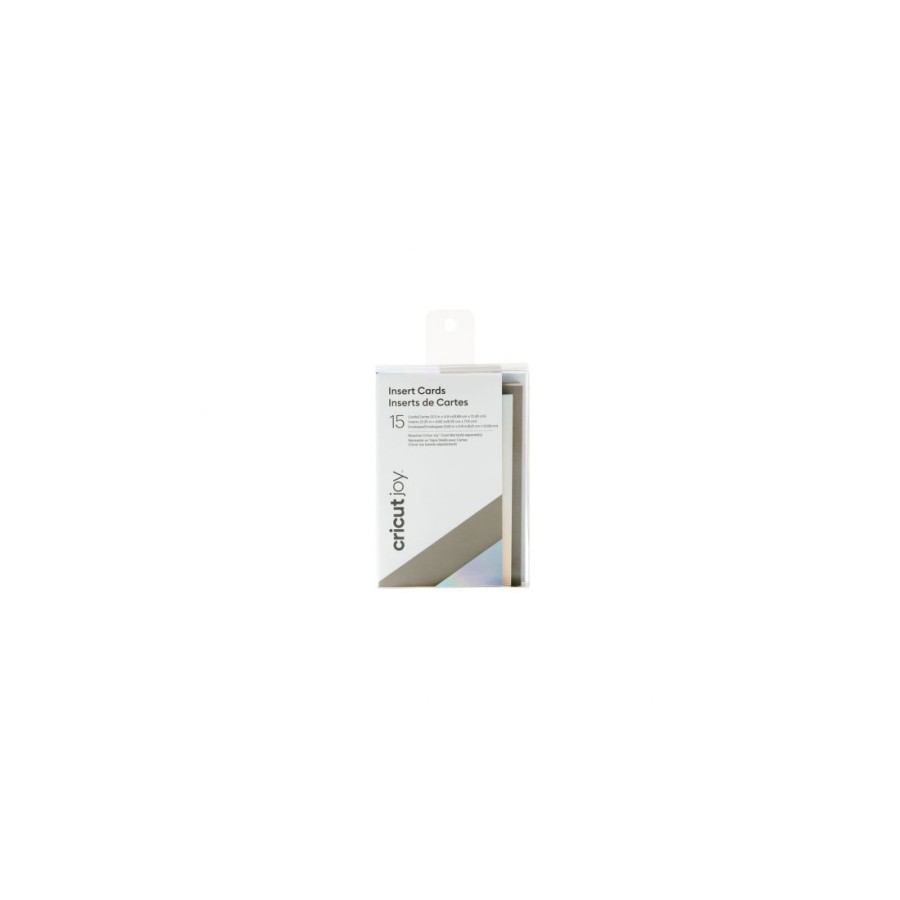 23848-Cricut Insert Cards, Gray/Silver Holographic Tarjeta de felicitacion estandar 15 pieza(s)