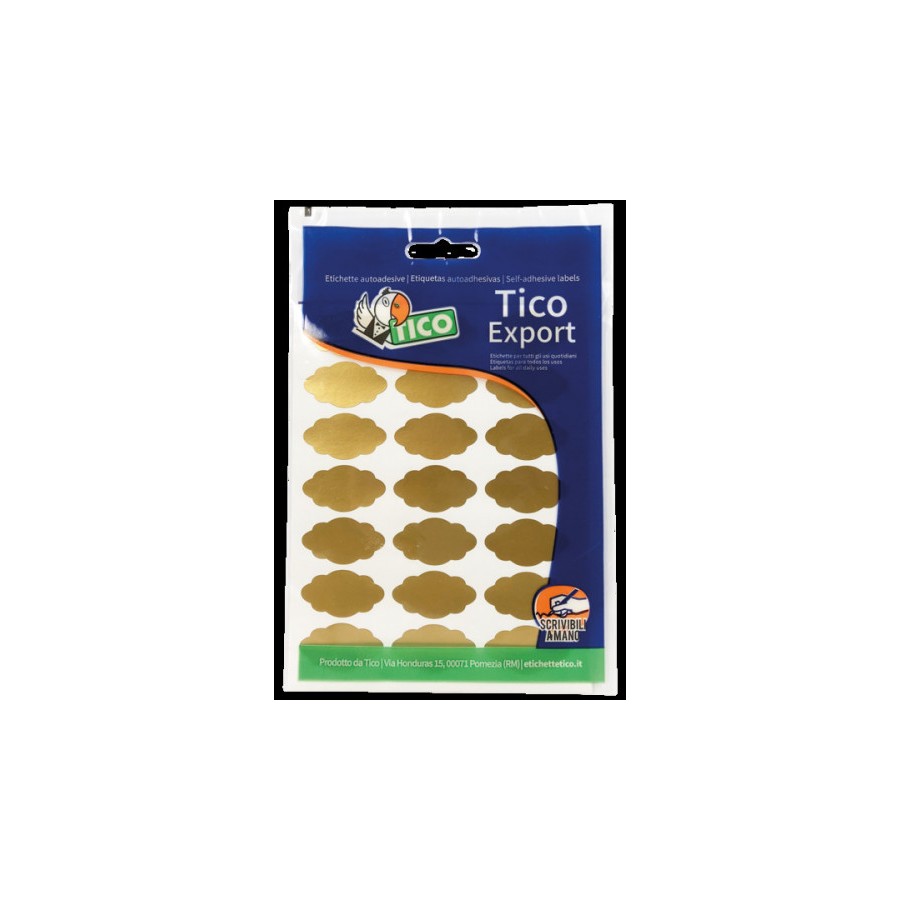 2387-PAQUETE 10 HOJAS ETIQUETAS SATINADAS ORO 36X19 MM TICO E-GL-3619 2387-PAQUETE 10 HOJAS ETIQUETAS SATINADAS ORO 36X19 MM TICO E-GL-3619