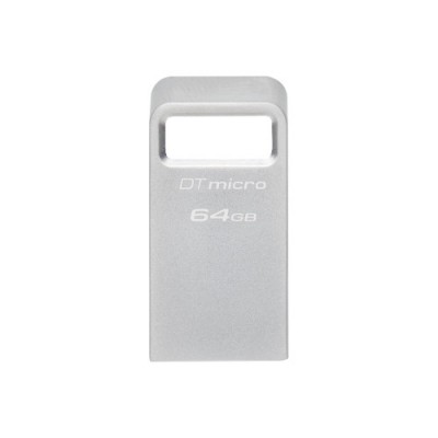 Kingston Technology DataTraveler Micro unidad flash USB 64 GB USB tipo A 32 Gen 1 31 Gen 1 Plata