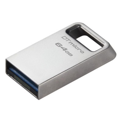 Kingston Technology DataTraveler Micro unidad flash USB 64 GB USB tipo A 32 Gen 1 31 Gen 1 Plata