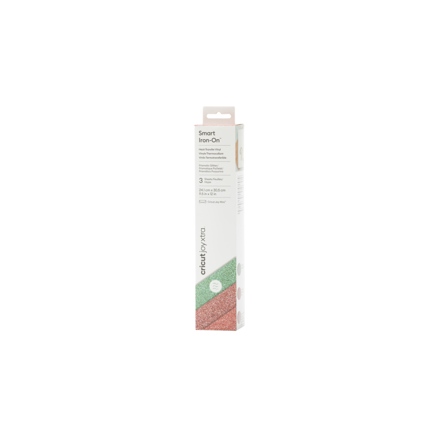 24266-Cricut Joy Xtra Smart Iron-On Lamina de vinilo de transferencia termica Vinilo de termotransferencia liso 3 hojas