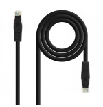 24445-Nanocable Cable de red latiguillo RJ45 LSZH Cat.6A UTP AWG24, Negro, 3.0m