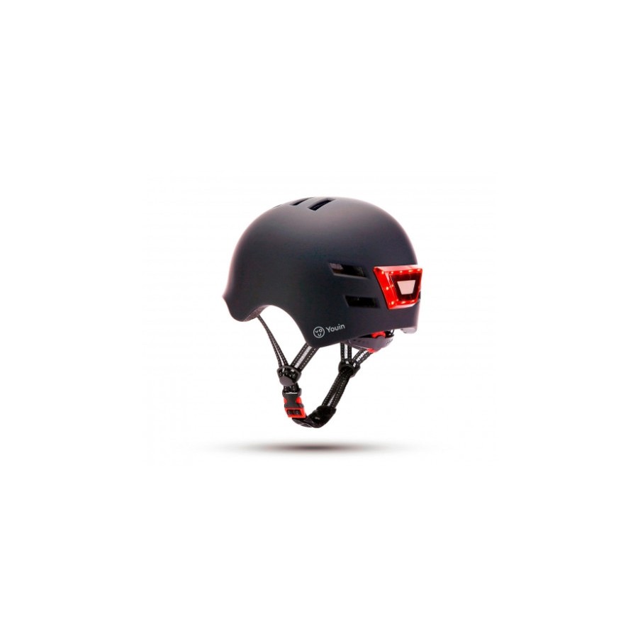 24538-YOUIN CASCO CON LED FRONTAL Y TRASERO NEGRO (TALLA M) 24538-YOUIN CASCO CON LED FRONTAL Y TRASERO NEGRO (TALLA M)