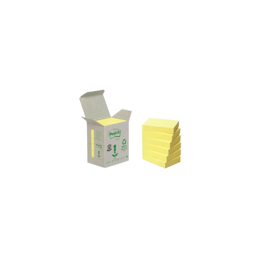 24685-PACK 6 BLOCS 100 HOJAS NOTAS RECICLADAS ADHESIVAS 38X51MM CANARY YELLOW CAJA CARTON 653-1B POST-IT 7100172254 24685-PACK 6 BLOCS 100 HOJAS NOTAS RECICLADAS ADHESIVAS 38X51MM CANARY YELLOW CAJA CARTON 653-1B POST-IT 7100172254