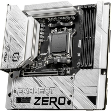 24762-PLACA MSI B650M PROJECT ZERO,BTF,AMD,AM5,B650,4DDR5,256GB,HDMI+DP,4SATA3/6G+2M.2,9USB3.2,2.5GB+WIFI6E+BT5.3,MATX