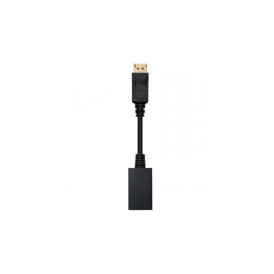 25182-Nanocable CONVERSOR DISPLAYPORT A HDMI DP/M-HDMI/H NEGRO 15 CM 25182-Nanocable CONVERSOR DISPLAYPORT A HDMI DP/M-HDMI/H NEGRO 15 CM