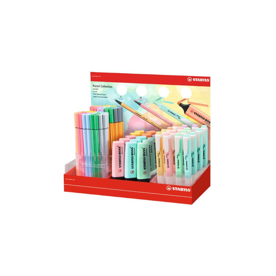 25249-EXPOSITOR BOSS ORIGINAL TRAZO 2/5MM. 40 UDS PEN 68 + 40 UDS. POINT 88 + 15 BOX + 16 SWING COOL COLORES STABILO 24/ 25249-EXPOSITOR BOSS ORIGINAL TRAZO 2/5MM. 40 UDS PEN 68 + 40 UDS. POINT 88 + 15 BOX + 16 SWING COOL COLORES STABILO 24/