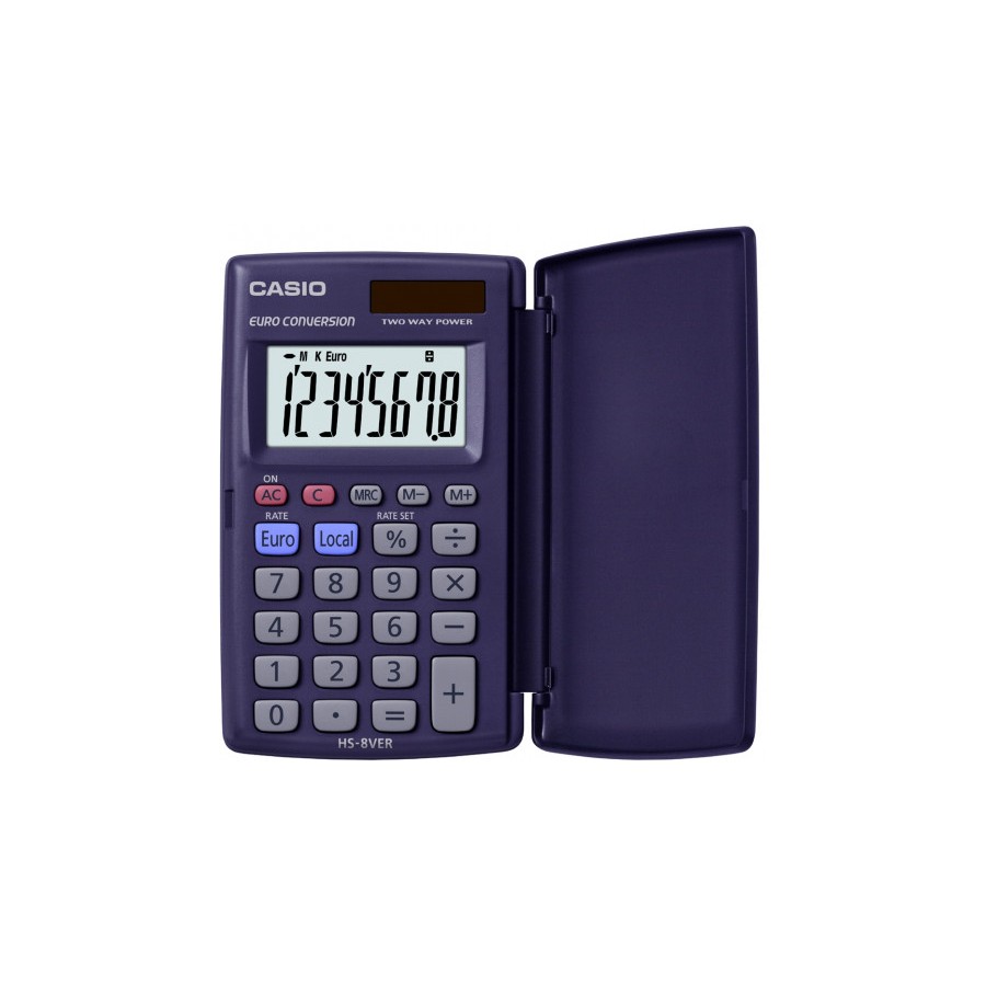 25287-CALCULADORA DE BOLSILLO DE 8 DIGITOS CASIO HS-8VERA 25287-CALCULADORA DE BOLSILLO DE 8 DIGITOS CASIO HS-8VERA