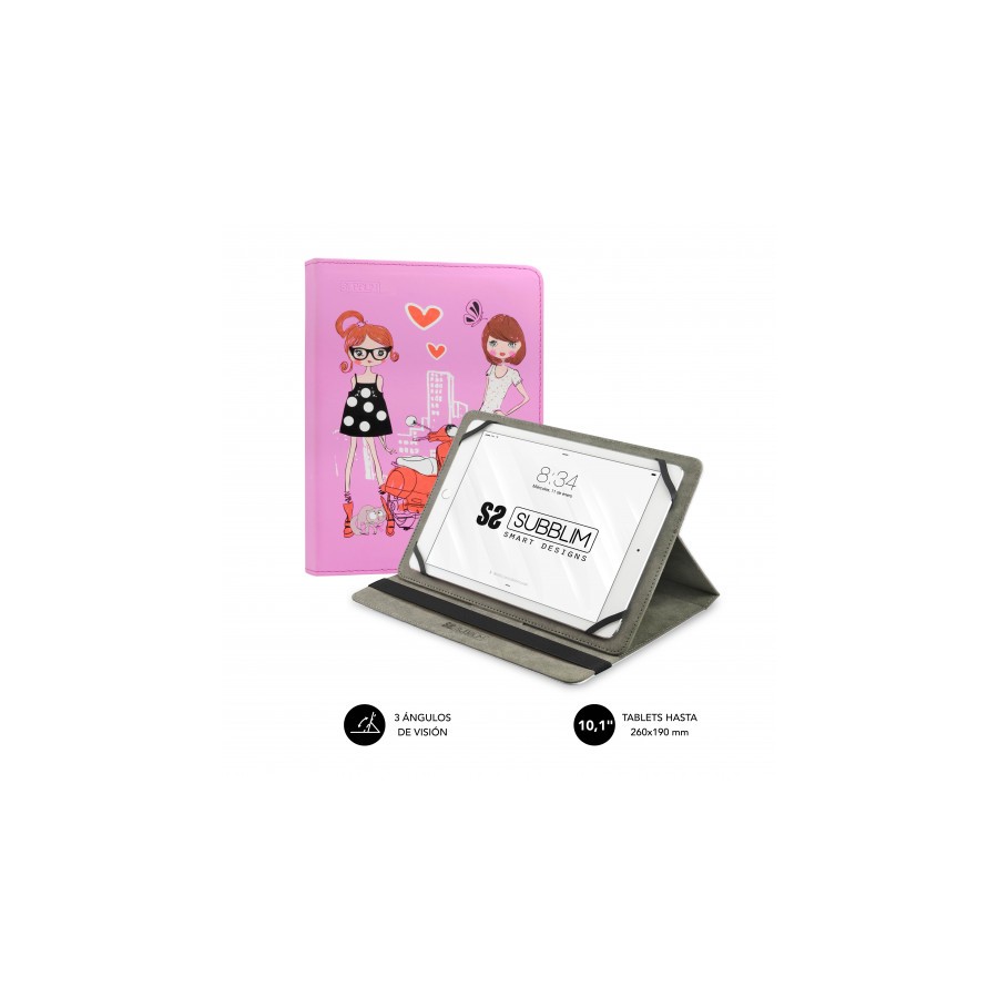 25307-SUBBLIM Funda Tablet Universal TRENDY CASE FASHION GIRLS 10.1" 25307-SUBBLIM Funda Tablet Universal TRENDY CASE FASHION GIRLS 10.1"