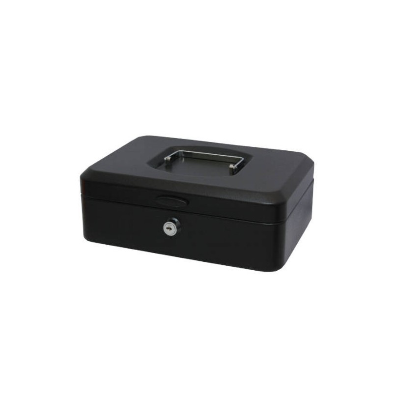 2534-CAJA CAUDALES CON BANDEJA Y CIERRE TAMANO GRANDE 25X9X17 CM. NEGRA BISMARK 318738 2534-CAJA CAUDALES CON BANDEJA Y CIERRE TAMANO GRANDE 25X9X17 CM. NEGRA BISMARK 318738