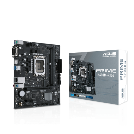 25470-ASUS PRIME H610M-R D4 Intel H610 LGA 1700 micro ATX