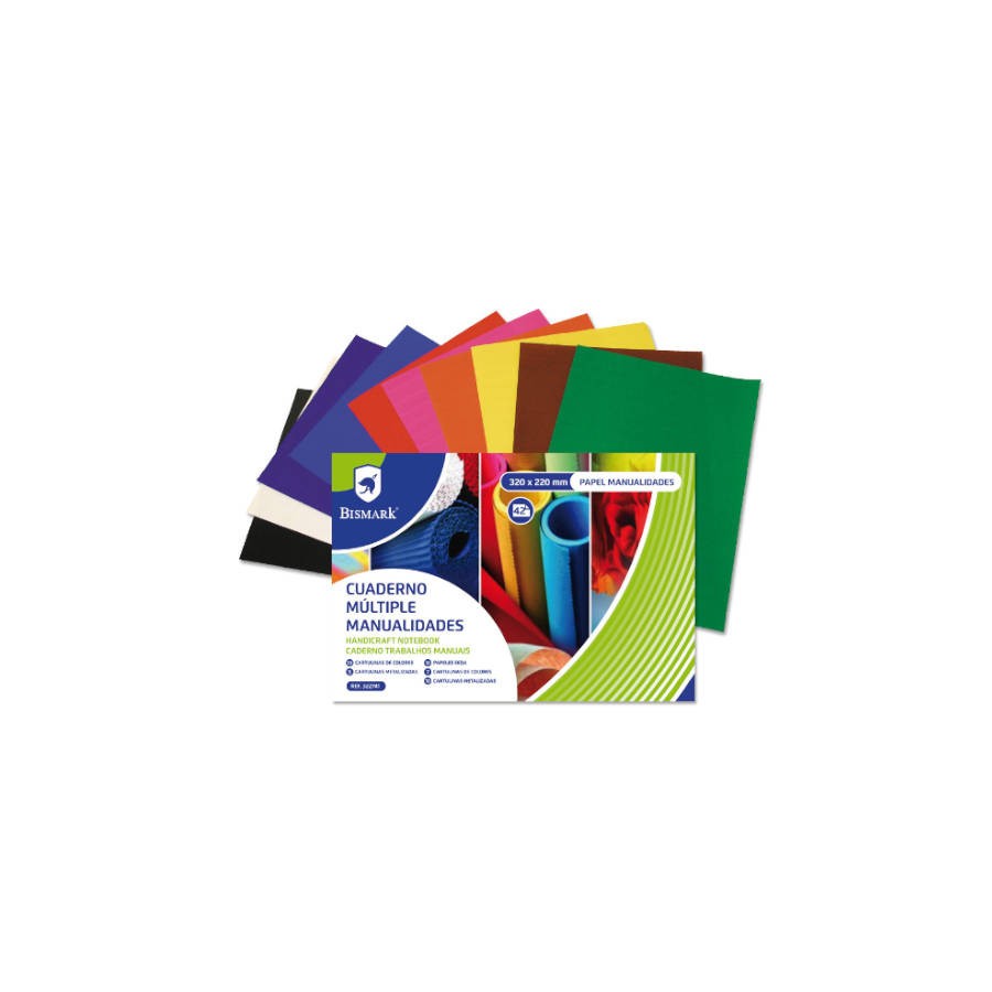 2548-CUADERNO MULTIPLES MANUALIDADES 42 HOJAS COLORES 32 X 22 CM. BISMARK 322741 2548-CUADERNO MULTIPLES MANUALIDADES 42 HOJAS COLORES 32 X 22 CM. BISMARK 322741