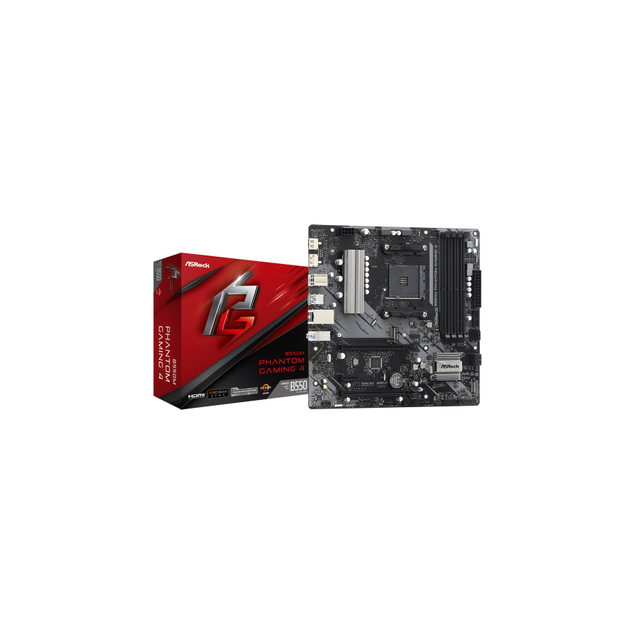 25662-Asrock B550M Phantom Gaming 4 AMD B550 Zocalo AM4 micro ATX 25662-Asrock B550M Phantom Gaming 4 AMD B550 Zocalo AM4 micro ATX