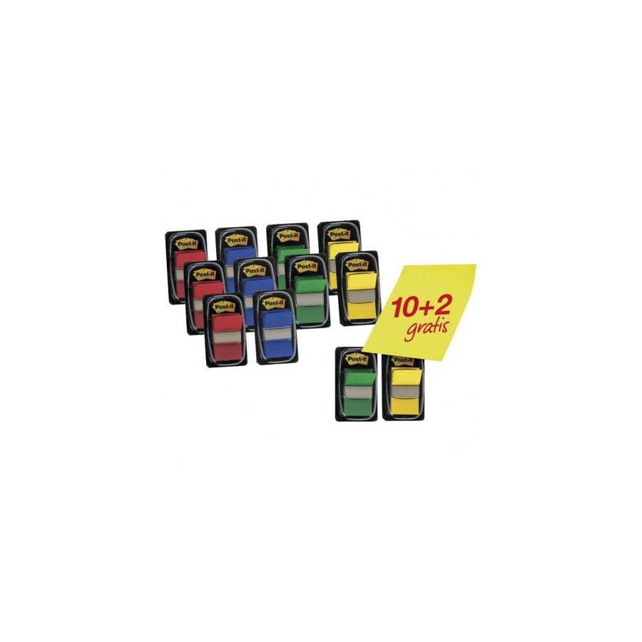25670-PACK 10+2 MARCADORES INDEX 25,4X43,2MM COLORES SURTIDOS 680P10+2 POST-IT 7000081628 25670-PACK 10+2 MARCADORES INDEX 25,4X43,2MM COLORES SURTIDOS 680P10+2 POST-IT 7000081628