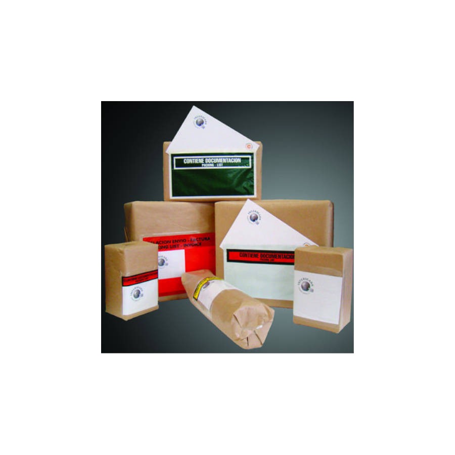 2572-CAJA DE 500 SOBRES PACKING LIST A4/C4-310X230 MM TRANSPARENTE TLA4P F
