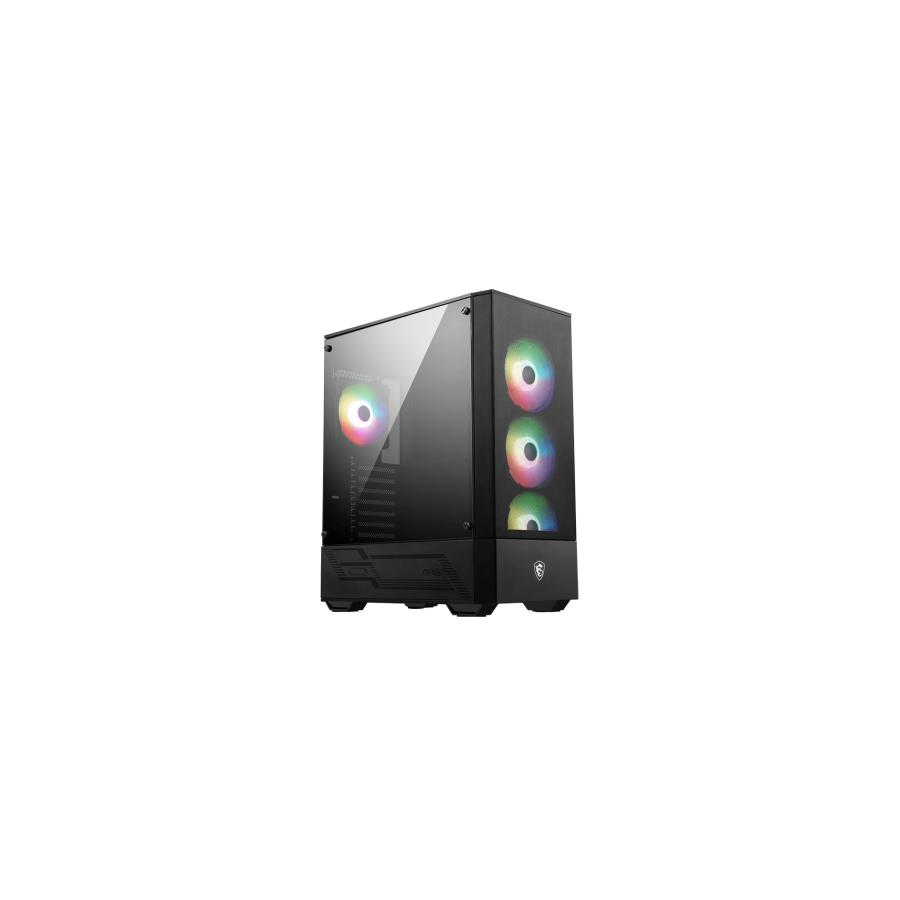25773-MSI MAG FORGE 112R carcasa de ordenador Midi Tower Negro, Transparente