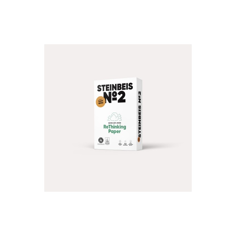 2592-PAQUETE 500H PAPEL RECICLADO 80GR A4 TREND WHITE No2 ISO80 STEINBEIS 40002164 2592-PAQUETE 500H PAPEL RECICLADO 80GR A4 TREND WHITE No2 ISO80 STEINBEIS 40002164