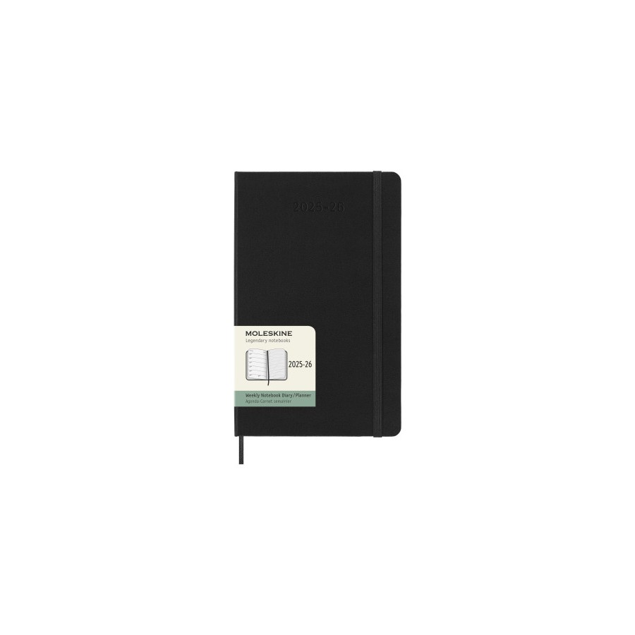 26132-AGENDA 18M 2025-2026 SEMANAL L (13 X 21 CM) NEGRA TAPA DURA MOLESKINE DHB18WN3Y26 26132-AGENDA 18M 2025-2026 SEMANAL L (13 X 21 CM) NEGRA TAPA DURA MOLESKINE DHB18WN3Y26