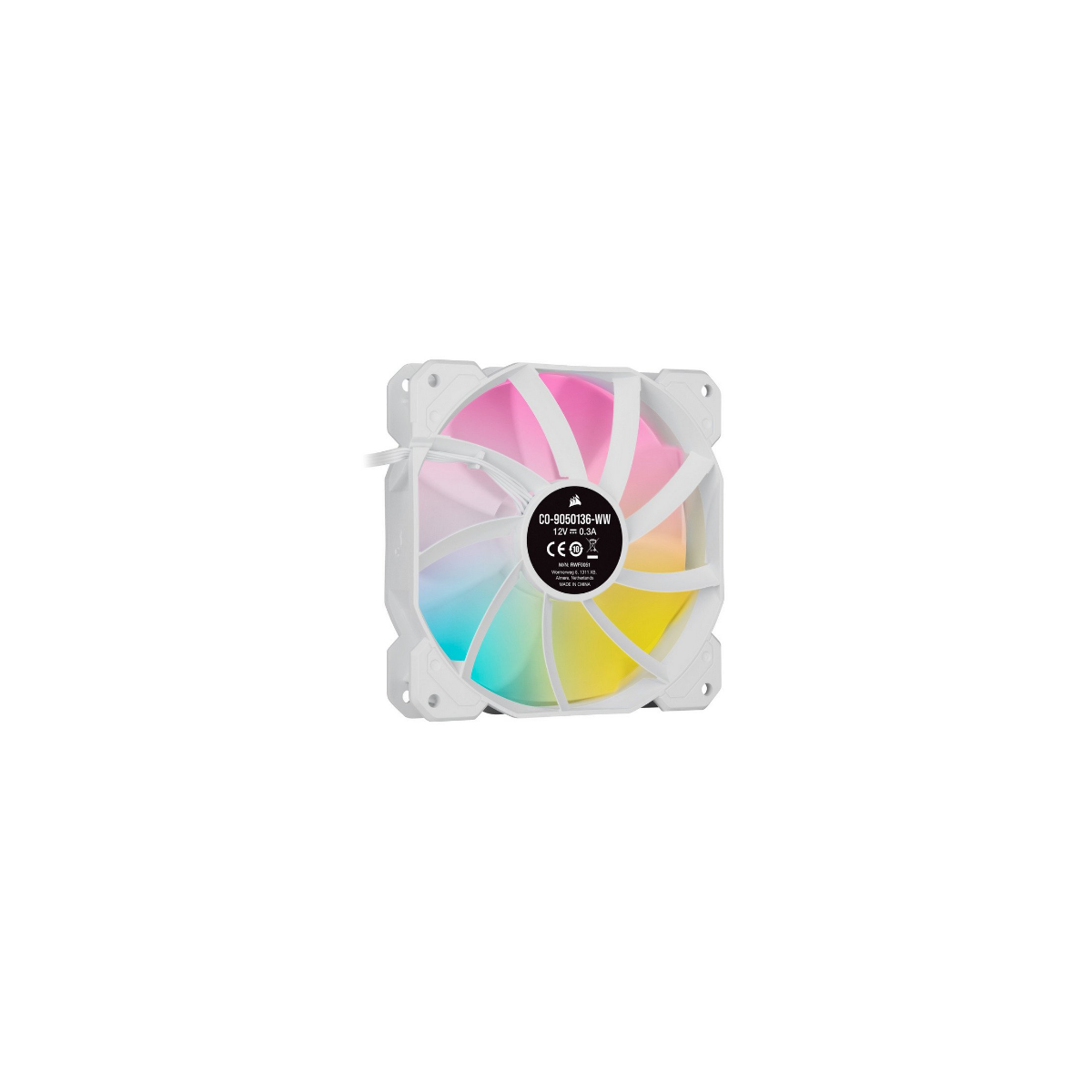 VENTILADOR CAJA CORSAIR AR120 SLIM SERIES AF120 ICUE RGB ARGB COMPATIBLE BLANCO SINGLE PACK CO 9050168 WW