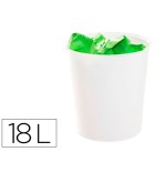 26425-PAPELERA 18 LITROS POLIPROPILENO 100% RECICLADO Y RECICLABLE 290 X 310 MM BLANCO ARCHIVO 2000 2001 BL PS