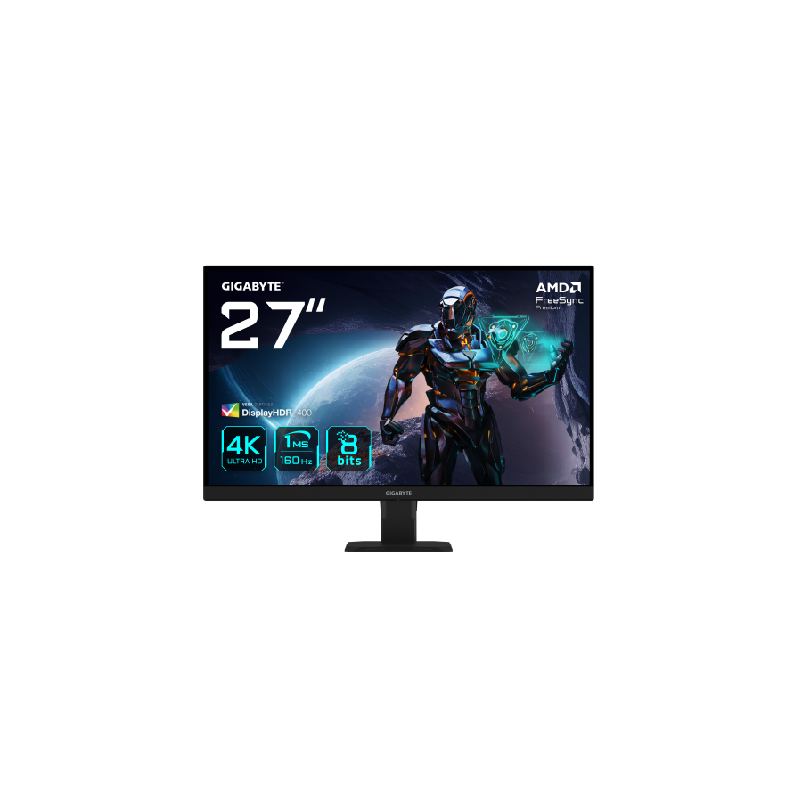 26536-GIGABYTE GS27U 27" Monitor de juegos UHD - 3840 x 2160 (UHD), 160Hz, 1ms, 350 cd/m2, Display HDR400, HDMI 2.1, Dis