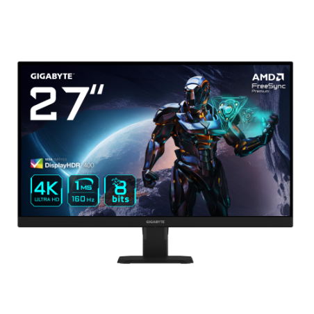 26536-GIGABYTE GS27U 27" Monitor de juegos UHD - 3840 x 2160 (UHD), 160Hz, 1ms, 350 cd/m2, Display HDR400, HDMI 2.1, Dis