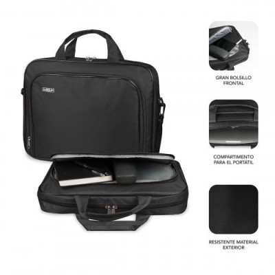 SUBBLIM Maletin Ordenador Oxford Laptop Bag 154 16 Black