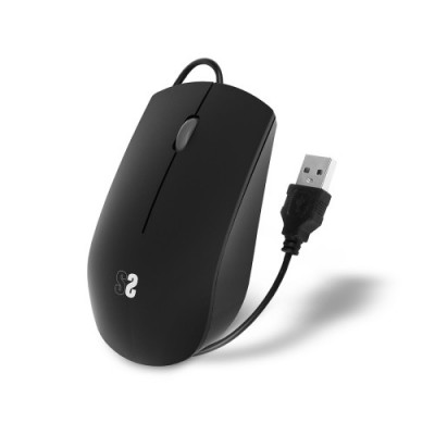 SUBBLIM Raton Business Silencioso con cable USB 1200 DPI