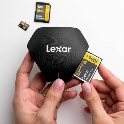 Lexar Professional Multi Card 3 in 1 USB 31 Reader lector de tarjeta USB 32 Gen 1 31 Gen 1 Type C Negro