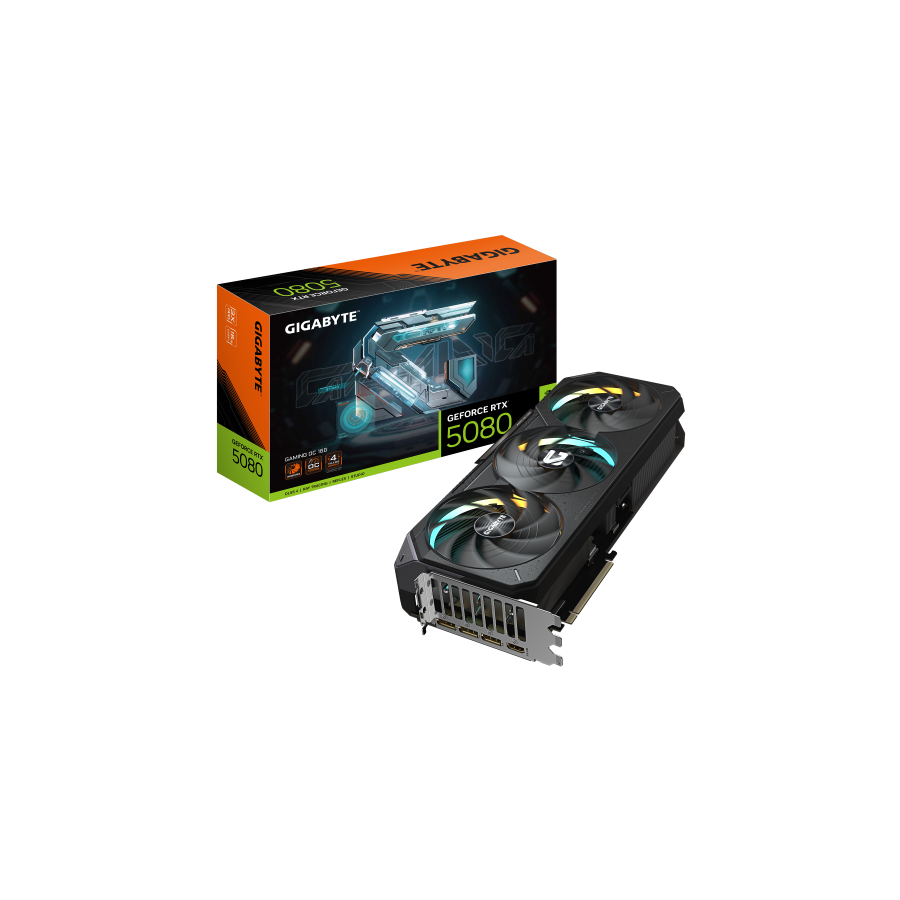 26997-GIGABYTE GeForce RTX 5080 GAMING OC 16G Tarjeta Grafica - 16GB GDDR7, 256 bits, PCI-E 5.0, 2730MHz Core Clock, 3 x 26997-GIGABYTE GeForce RTX 5080 GAMING OC 16G Tarjeta Grafica - 16GB GDDR7, 256 bits, PCI-E 5.0, 2730MHz Core Clock, 3 x