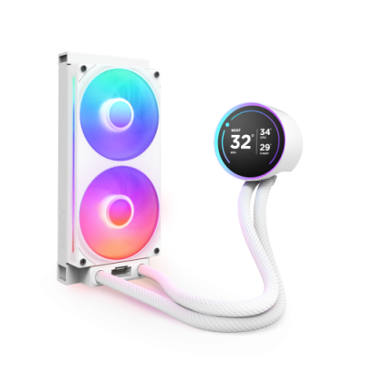 NZXT Kraken Elite 240 RGB Procesador Sistema de refrigeracion liquida todo en uno 12 cm Blanco 1 piezas