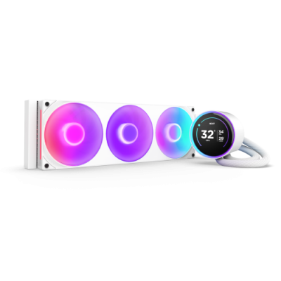 NZXT Kraken Elite 360 RGB Procesador Sistema de refrigeracion liquida todo en uno 12 cm Blanco 1 piezas