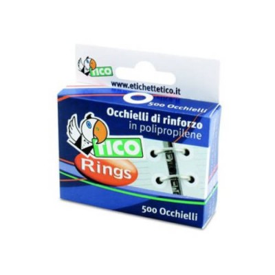 CAJA 500 OJALES DE REFUERZO 13MM DIAMETRO TICO RINGSC B50