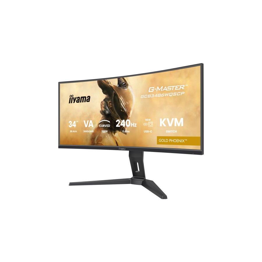27428-MONITOR IIYAMA G-MASTER GCB3486WQSCP-B1, 34", 1500R, 240HZ, USB-C (95W), KVM, LAN, 500CD 27428-MONITOR IIYAMA G-MASTER GCB3486WQSCP-B1, 34", 1500R, 240HZ, USB-C (95W), KVM, LAN, 500CD