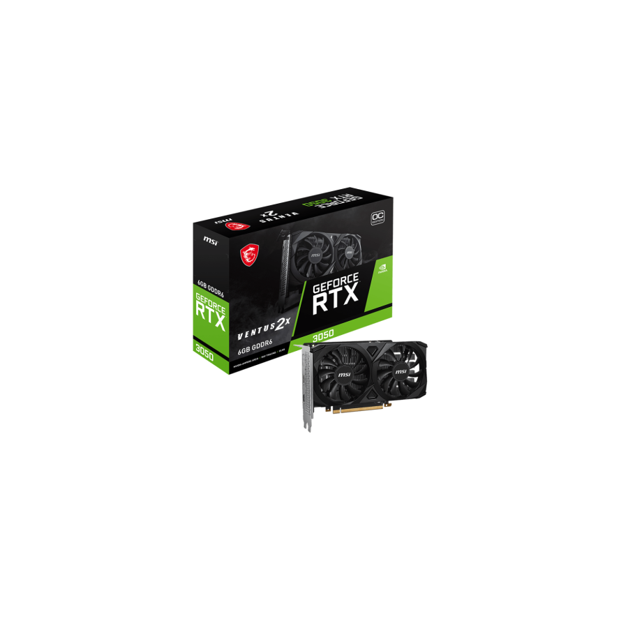 27468-MSI Geforce RTX 3050 VENTUS 2X 6G OC NVIDIA 6 GB GDDR6 27468-MSI Geforce RTX 3050 VENTUS 2X 6G OC NVIDIA 6 GB GDDR6