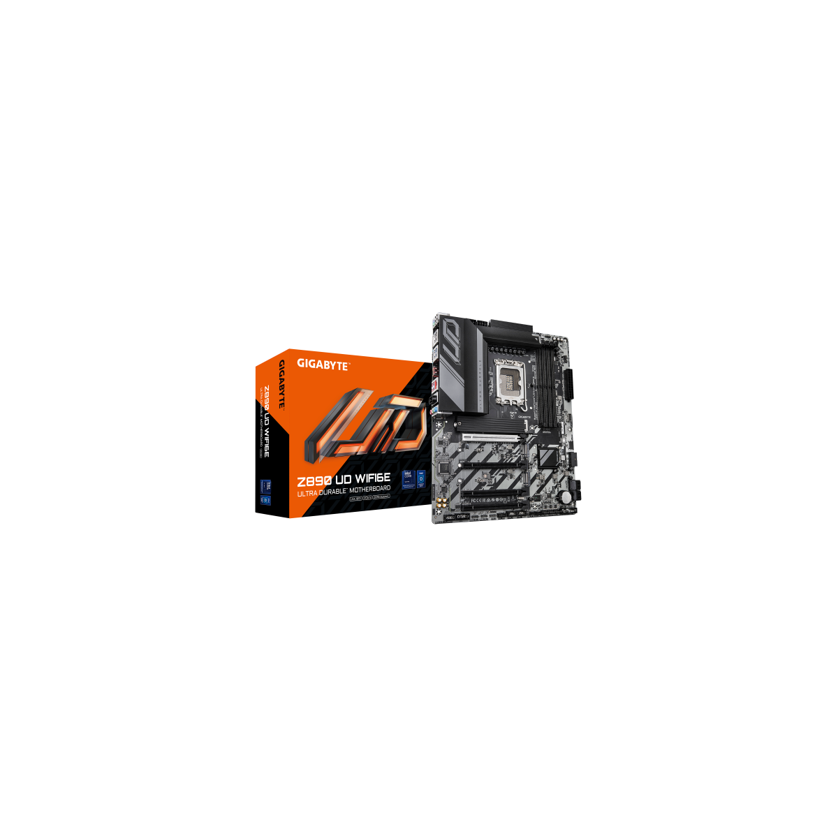 GIGABYTE Placa base Z890 UD WIFI6E Compatible con CPUs Intel Core Ultra Serie 2 VRM de 1212 fases hasta 8800MHz DDR5 OC 1xPCIe 