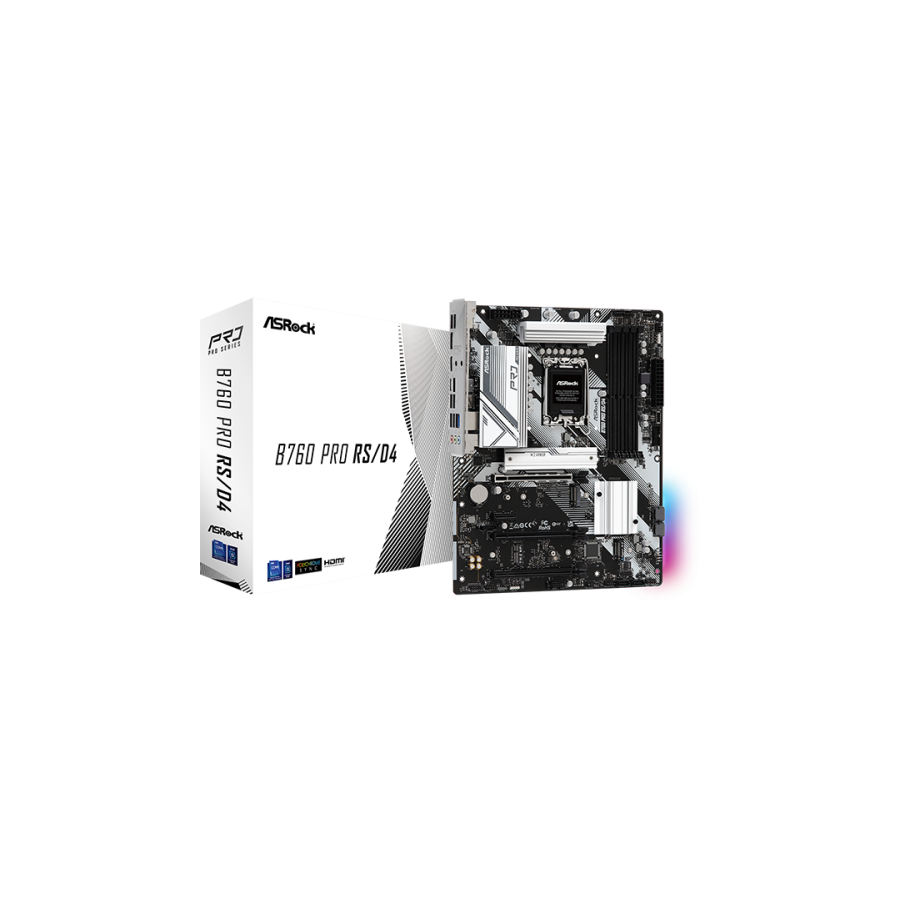 27584-Asrock B760 Pro RS/D4 Intel B760 LGA 1700 ATX 27584-Asrock B760 Pro RS/D4 Intel B760 LGA 1700 ATX