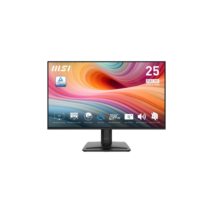 27631-MSI PRO MP251 E2 pantalla para PC 62,2 cm (24.5") 1920 x 1080 Pixeles Full HD LED Negro 27631-MSI PRO MP251 E2 pantalla para PC 62,2 cm (24.5") 1920 x 1080 Pixeles Full HD LED Negro