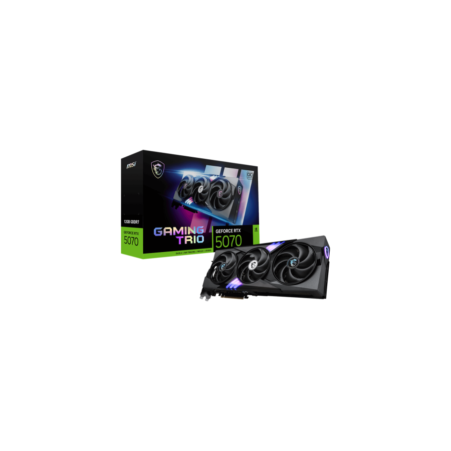 27633-MSI GAMING GeForce RTX 5070 12G TRIO OC NVIDIA 12 GB GDDR7 27633-MSI GAMING GeForce RTX 5070 12G TRIO OC NVIDIA 12 GB GDDR7