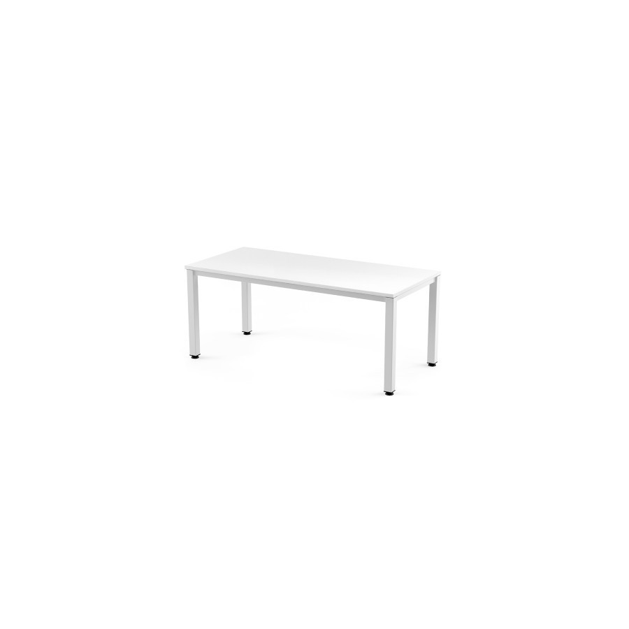 2768-MESA DE OFICINA SERIE EXECUTIVE 160X80 BLANCO/BLANCO ROCADA 2002AM04