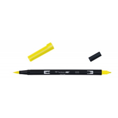 ROTULADOR DOBLE PUNTA PINCEL COLOR PROCESS YELLOW TOMBOW ABT 055