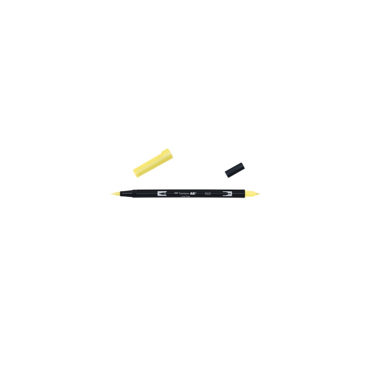 ROTULADOR DOBLE PUNTA PINCEL COLOR PALE YELLOW TOMBOW ABT 062