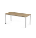2777-MESA DE OFICINA SERIE EXECUTIVE 180X80 BLANCO/ ROBLE ROCADA 2003AM08