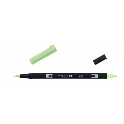 ROTULADOR DOBLE PUNTA PINCEL COLOR MINT TOMBOW ABT 243